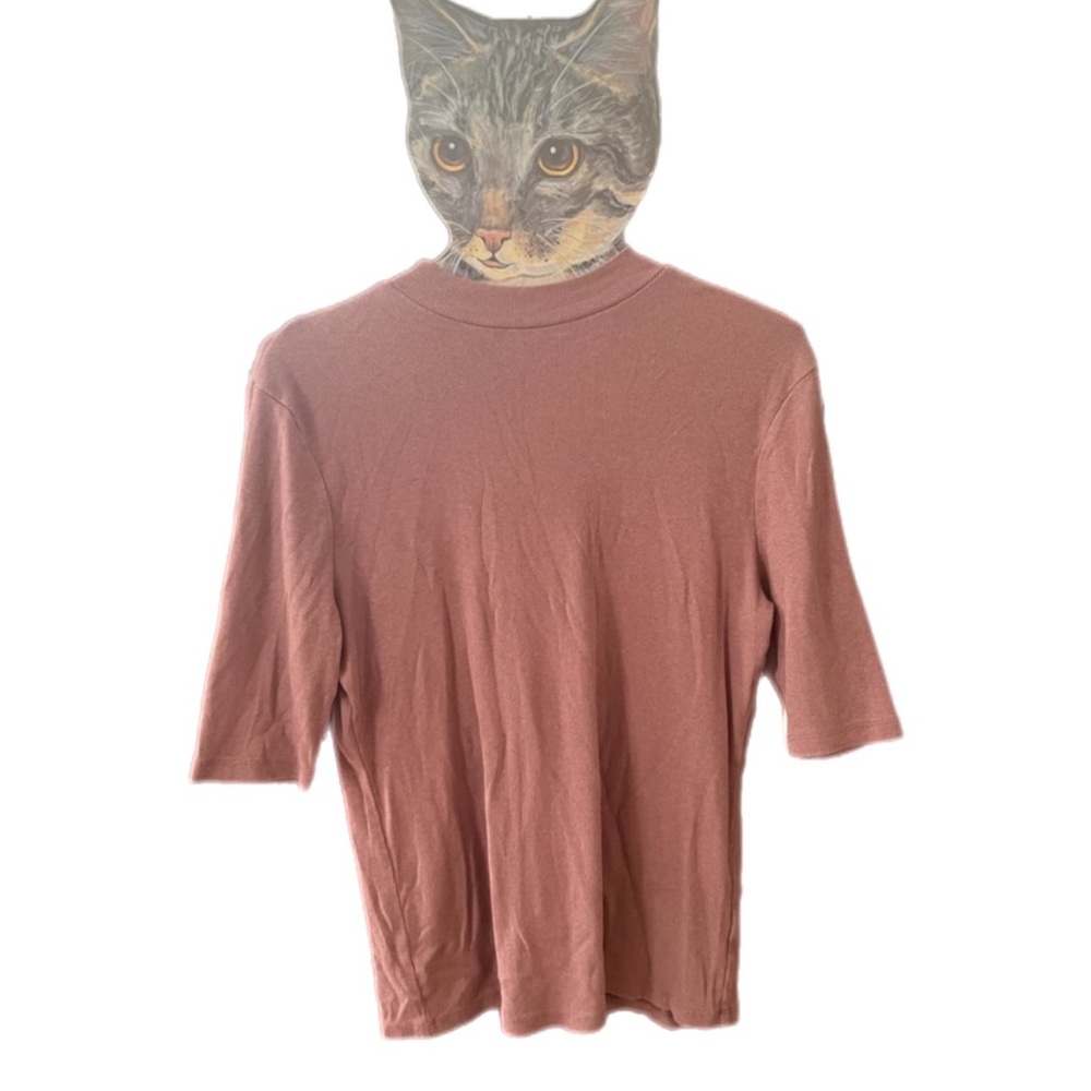 A New Day Mauve Mockneck Shirt